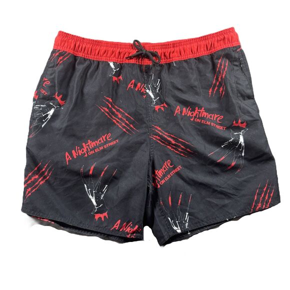 Hot Topic A Nightmare On Elm Street Glove Swim Trunks Freddy Krueger Medium G202 - Picture 1 of 10